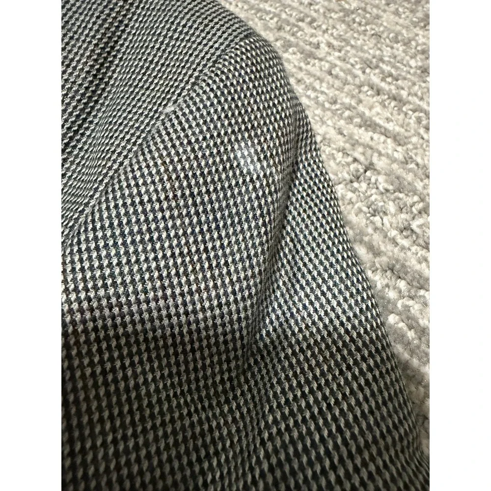 Lauren Ralph Lauren Men's Blazer Gray Houndstooth Sport Coat 24x31 48
